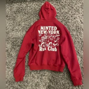 Red Minted New York sweatshirt / hoodie (medium)